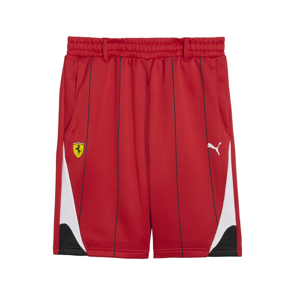 PUMA Scuderia Ferrari Race Drawstring Shorts Mens Red Casual Athletic Bottoms 63 5390₽