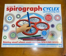 Spirograph Cyclex Spiral Drawing Tool Rotating Stencil Wheels Ages 5 