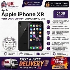Teléfono Inteligente Apple iPhone XR 64GB Desbloqueado 4G LTE – Muy Buen Estado iOS Negro