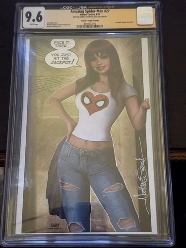 Amazing Spider-Man #27, Nathan Szerdy Virgin Variant CGC, 9.8 - Signed