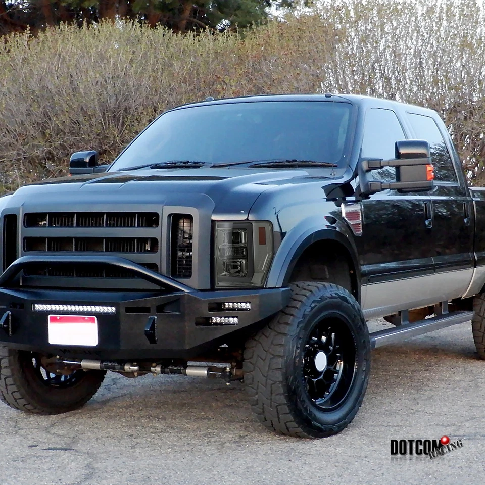 Fit 2008-2010 Ford F250 F350 F450 Super duty Smoke LED Bar Projector Headlights - Image 2 of 4