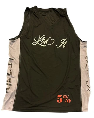 5% NUTRITION #24 Rich Piana Love It Kill It X - Basketball Jersey (Black/Grey/White/Red)