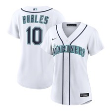 Seattle Mariners Victor Robles #10 Nike Women's White 2026 Official MLB Jersey