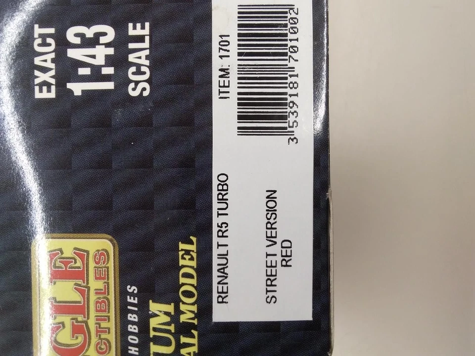 EAGLE OLECTION RENAULT 5 TURBO 红色 1 43 Mini ar — 第 2/4 张图片