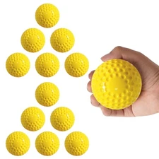 12 Pack 12-Inch Pitching Machine Softballs for Hand-Eye Coordination, Hitting...