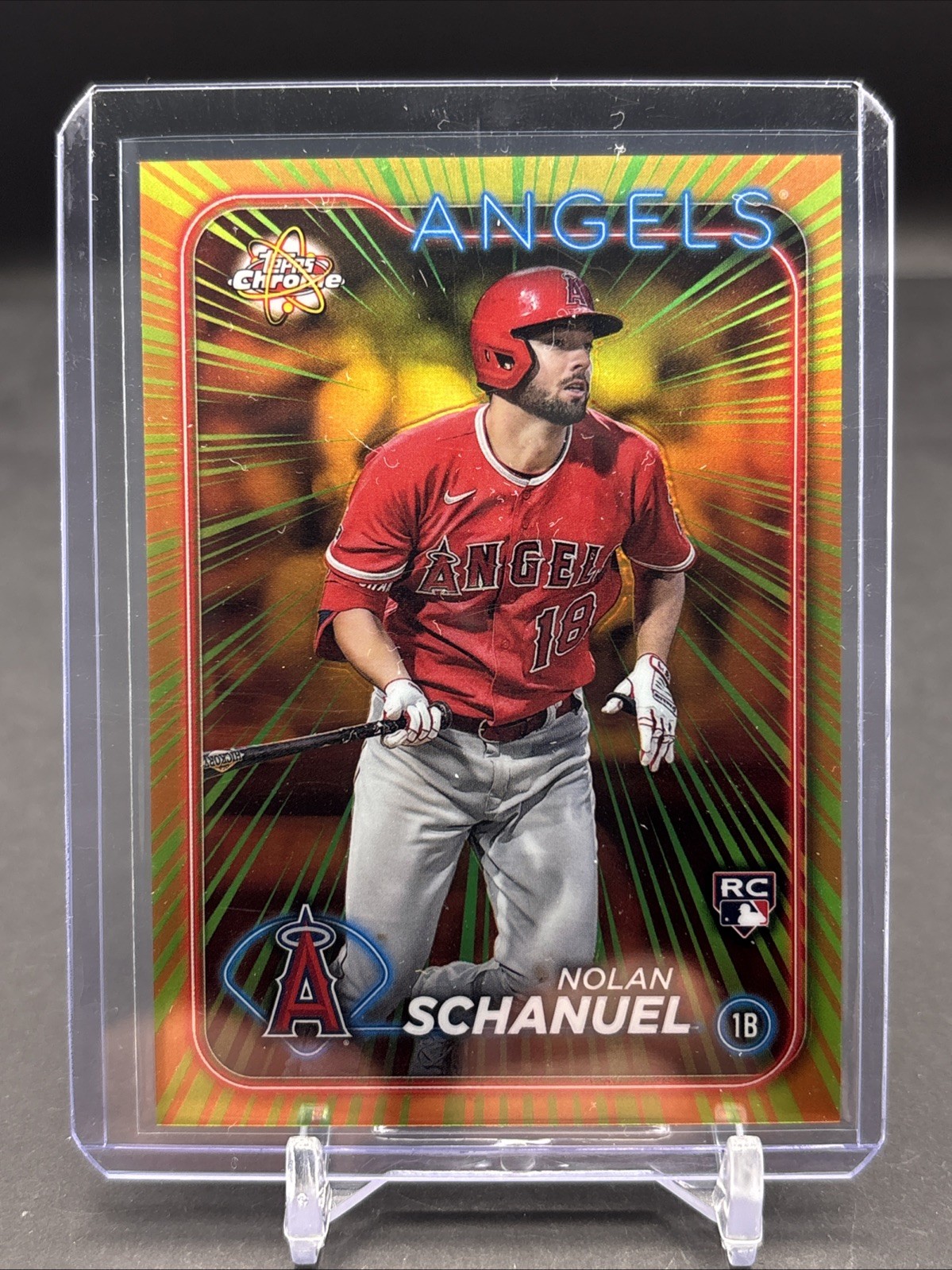 2024 Topps Chrome Nolan Schanuel Rookie RC Radiating Rookies SP #RR-18 (B)
