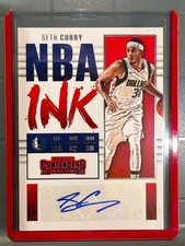Last Number 199 199 Auto 17 Panini Hoops Seth Curry NBA signed card Mavs Warrior