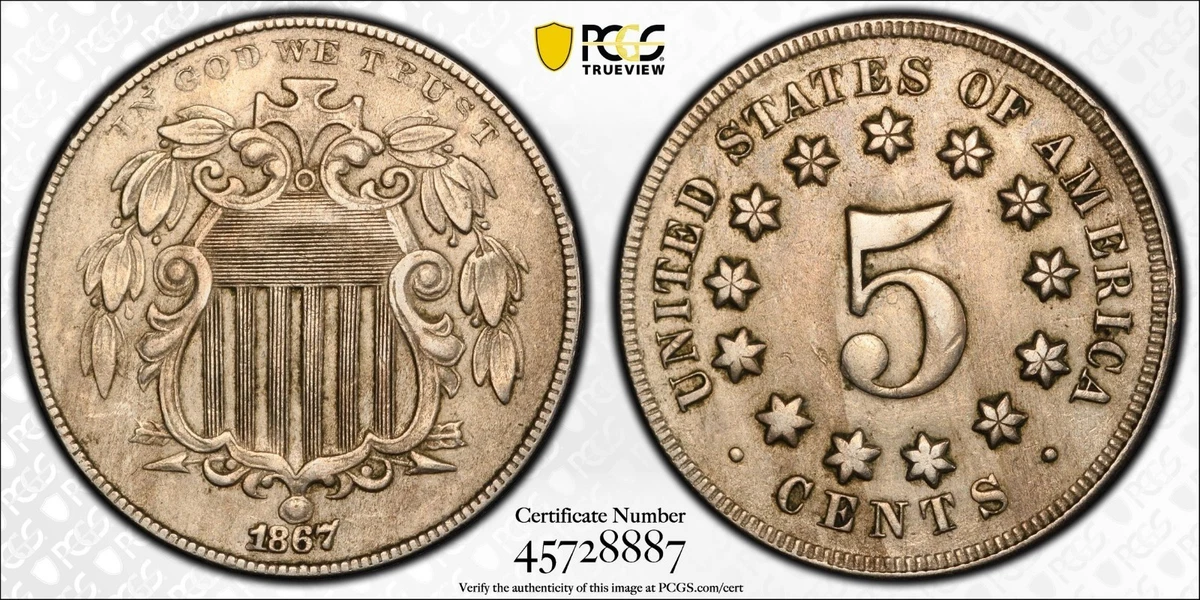 1867 Year US Shield Nickels (1866-1883) for sale | eBay