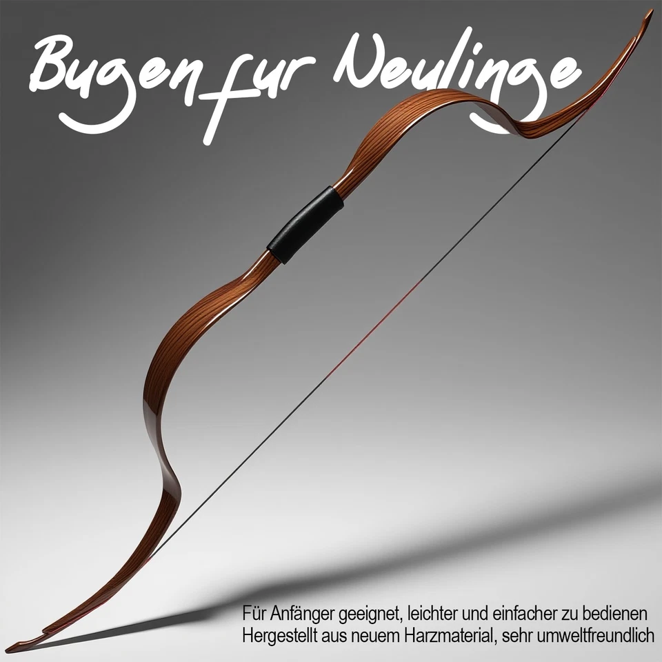 Traditional Recurve Bow 20lbs Takedown Mongolian Horsebow Archery Hunting Target - Image 2 of 4