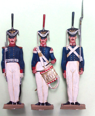 Zinnfiguren groß ''WACHE des Kaiser Alexander-Grenadier-Regiments'' 54mm SCHOLTZ