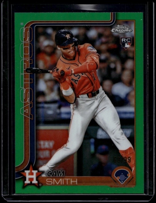 2025 Topps Chrome Update Baseball Cam Smith #USC145 RC Green Refractor /99