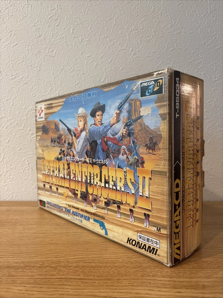 LETHAL ENFORCERS 2 + THE JUSTIFIER Boxed Work for CRT TV Only For Mega CD New - Image 2 of 4