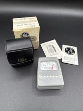 GE General Electric Light Meter Type 213 With Case & Guide Footcandle Vintage