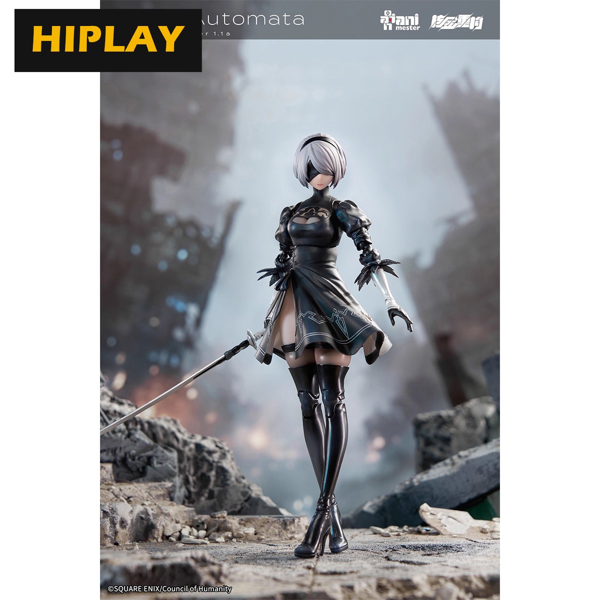 In Stock】HIPLAY NieR: Automata Ver1.1a 2B Yorha Nuclear Gold