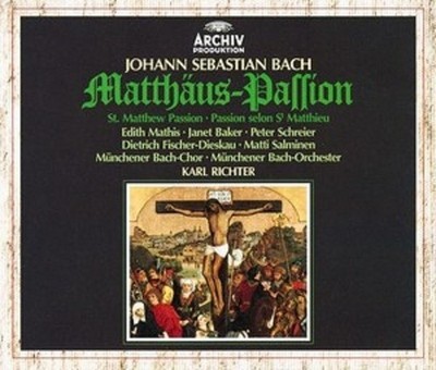 JOHANN SEBASTIAN BACH - Matthäus-Passion  (3 CDs 1980)  Karl Richter