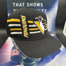 Vintage 90s Pittsburgh Penguins Sports Specialties Authentic Snapback NWOT