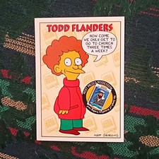 SkyBox The Simpsons Flip-O-Matic Todd Flanders Card S15 1994