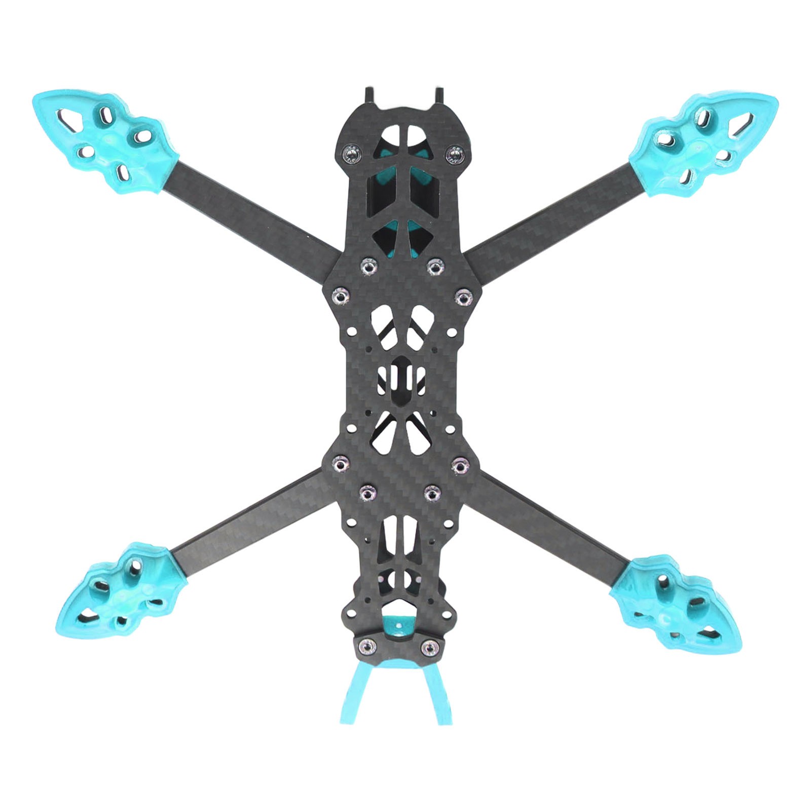 (Blue)FPV Racing Drone Frame 225mm Wheelbase Carbon Fiber Quadcopter Frame EC