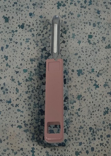Vintage Floating Blade Peeler Pink Handle Potato Vegetable Stainless Blade MK