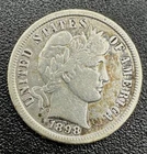 1898 S Barber Dime
