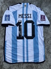 Lionel Messi Signed World Cup Argentina Jersey, Beckett COA