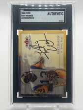 2000 Fleer Tradition #NNO Kurt Warner Autographics SGC Authentic