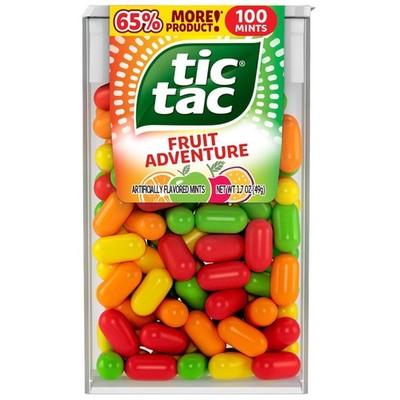 6x Tic-Tac Fruit Adventure Assorted Mints Snack Fresh Bulk New 100ct