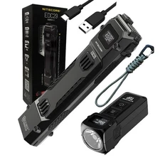 Nitecore EDC29 6500 Lumens Rechargeable Tactical Flashlight + TUP 1000 Lumens Ke