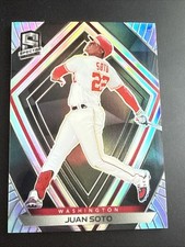 Juan Soto 2020 Panini Chronicles - Spectra #52 Black Silver Prizm Baseball Card
