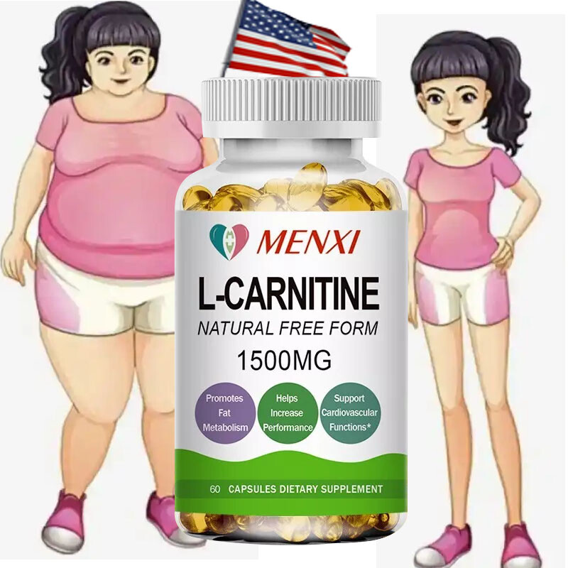 L-carnitine capsules promote metabolism, weight loss, and antioxidant properties