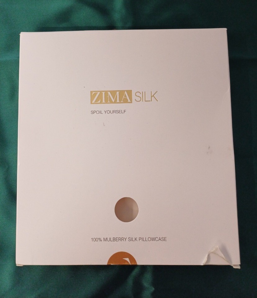 ZIMA SILK 100 Mulberry Silk Forest Green Pillowcase BNIB CG M21 eBay