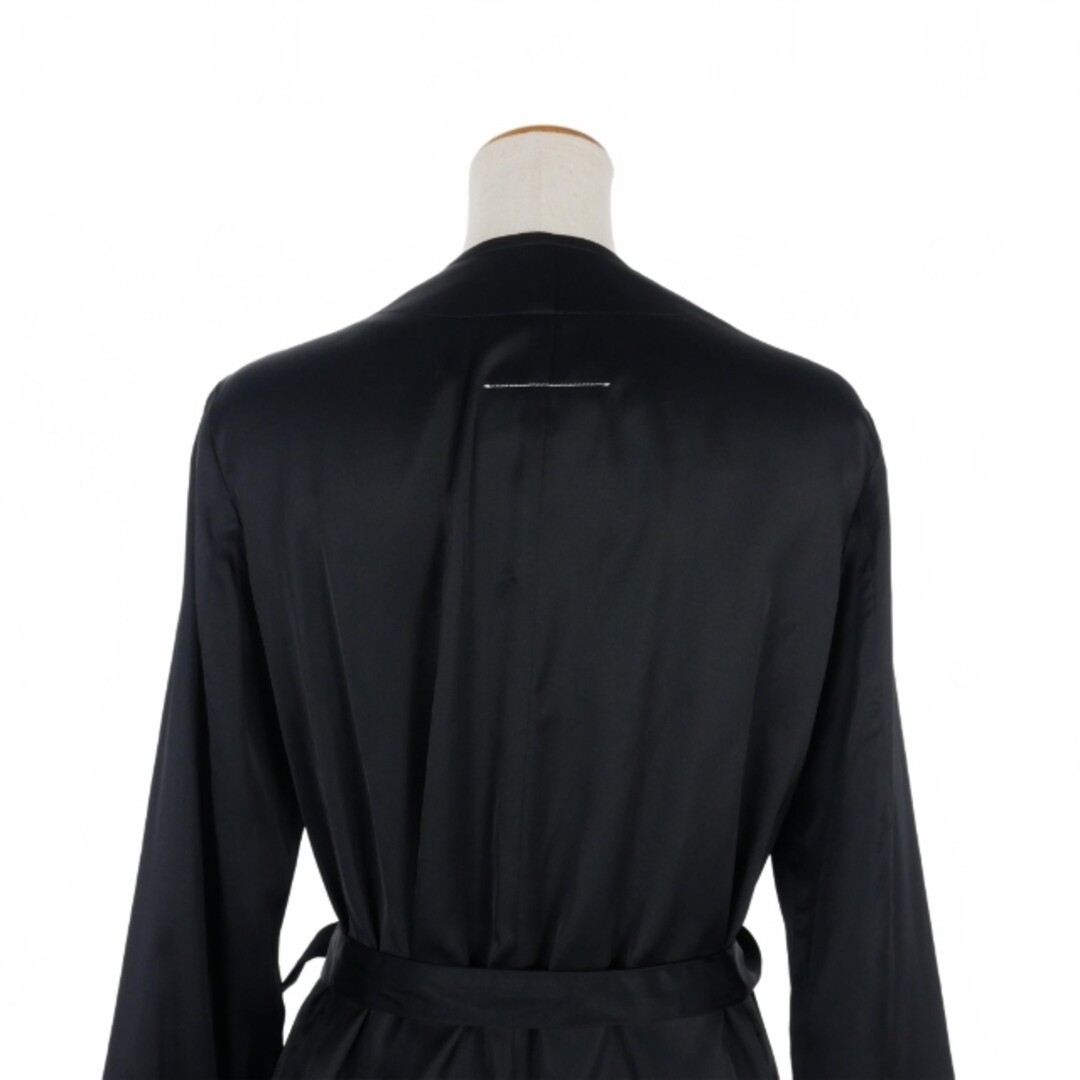 MM6 Maison Margiela 22AW Satin Gown Coat Belt 36 Black MM6 Maison Margiela 22AW Satin Gown Coat Belt 36 Black