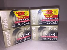 Maxwell Camcorder Video Tape HGX-Gold High Grade NEW Lot Of 4 Sku G