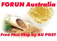 FORUN Pure Yellow Mustard Seeds Powder (Ground) - Pure, Strong Flavour