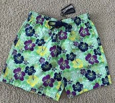 NWT 100% Authentic Vilebrequin MOOREA Swim Trunks - GREEN - M - MEN - MEDIUM