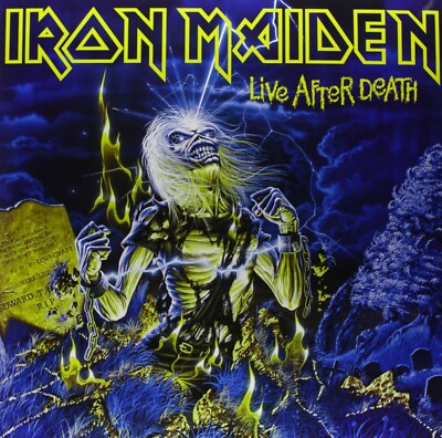 IRON MAIDEN Live After Death BANNER HUGE 4X4 Ft Fabric Poster