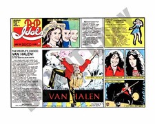 1979 Stan Drake Pop Idols Disco Scene Daily Comic Strip Van Halen 8x10 Photo