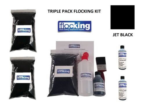 Kit de flocage noir grand triple pack - kit de tableau de bord floqué pour flocage voiture à faire soi-même - Photo 1/12