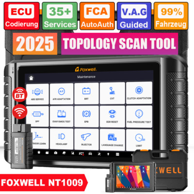 2026 KFZ OBD2 Diagnosegerät ALLE System ECU Coding Bidirektional Foxwell NT1009