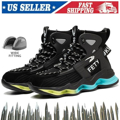 Mens safety Shoes Anti-smash Anti-stab Work Boots Indestructible Work Sneakers