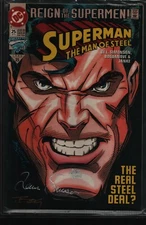 Jon Bogdanove Louise Simonson DC Man of Steel 25 1993 SIGNED 3570 093021WEEM