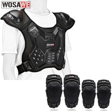 WOSAWE Adult Motorcycle Armor Chest Motorcross Racing Protection Elbow Knee Pads