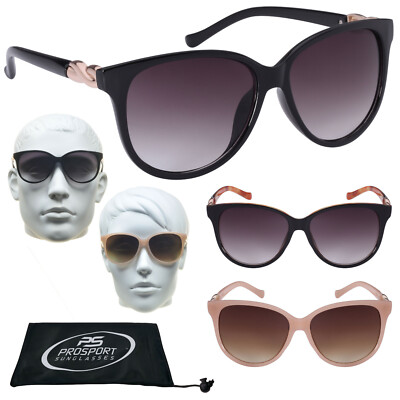 Polarized Cat Eye Sunglasses with Gold Accents, Plastic Frame Amazon.com: The Fresh Polarized Cat Eye Designer Retro  main image 4