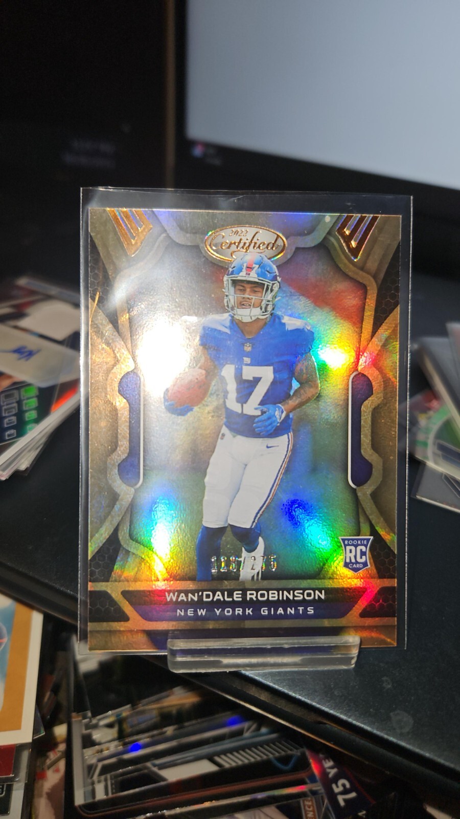 2022 Panini Certified Mirror Bronze #137 Wan'Dale Robinson /275 RC NY Giants