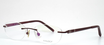 Airlock Women Glasses Frame Rim Less Burgundy LOVE UNITY 51[]18 135 Eyeglasses Airlock Women Glasses Frame Rim Less Burgundy LOVE UNITY 51  main image 3