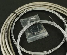JAGWIRE SL BRAIDED HOUSING HOSE CABLE COMPLETE KIT SILVER COLOR BRAKE SHIFTER 