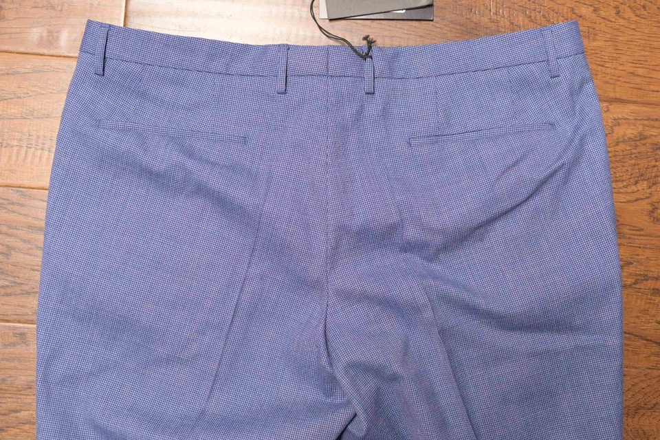 HUGO BOSS Hombre Wenten Extra Ajustado Lana Vestido Pantalones Dobladillo Eu 54 - Imagen 4 de 4