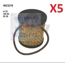 5 x Wesfil Oil Filters WCO78