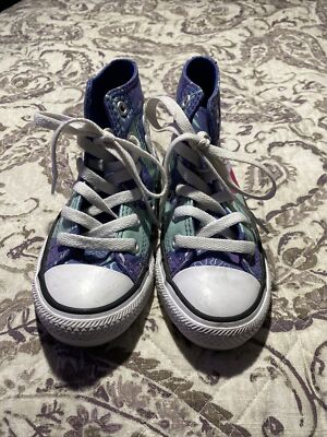 Converse Chuck Taylor All Star Hi ''Mermaids'' Kids' Shoes Indigo/White 372750f