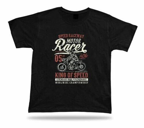 Motor Racer Live Fast, Die Alt T-Shirt Design Geburtstagsgeschenk Apparel - Bild 1 von 1